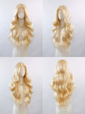 [Madeline] Ailsa's Wigs Platinum Body Wave Lace Front Synthetic Wigs 78049