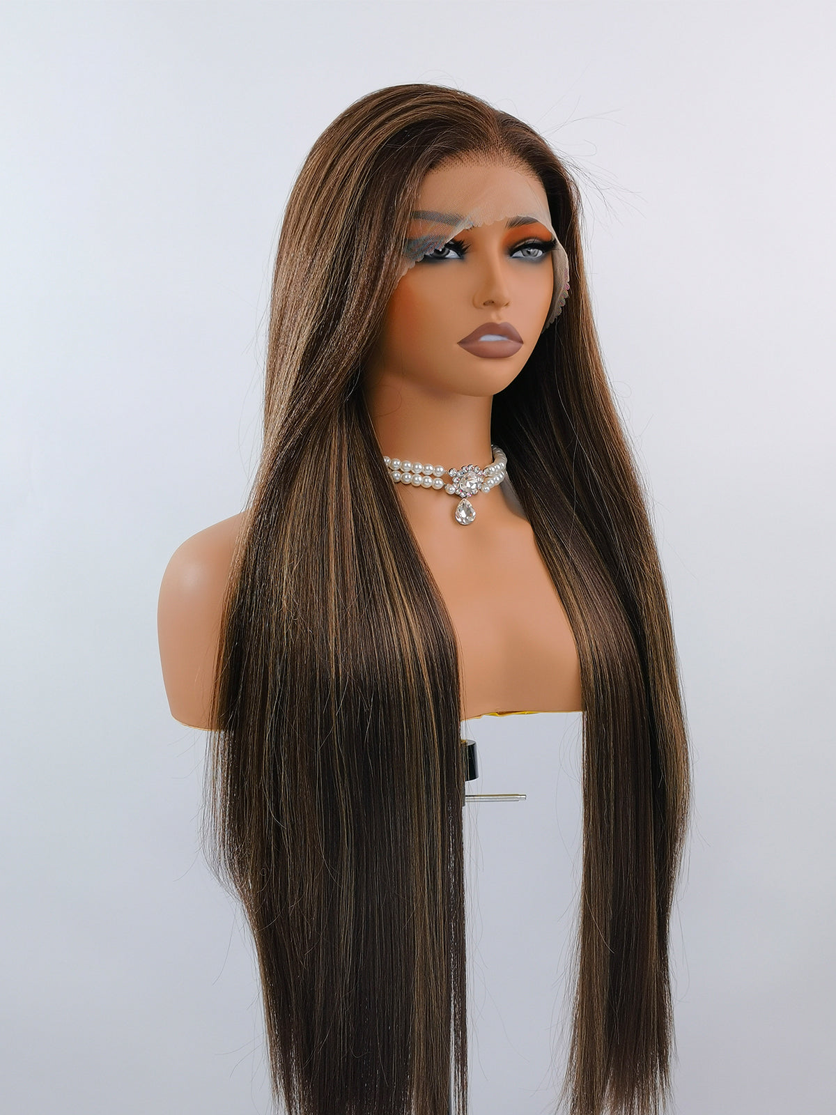 [Lillian] Ailsa's Wigs 13x6 Straight Lace Front Wigs Synthetic 4/27 Highlight Wigs 91054