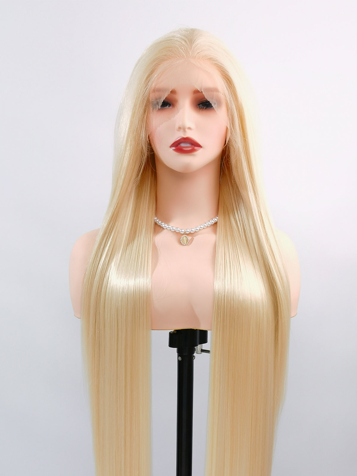 [Leah] Ailsa's Wigs Long Straight Lace Front Wigs 13x4 Blonde Synthetic Hair 81058