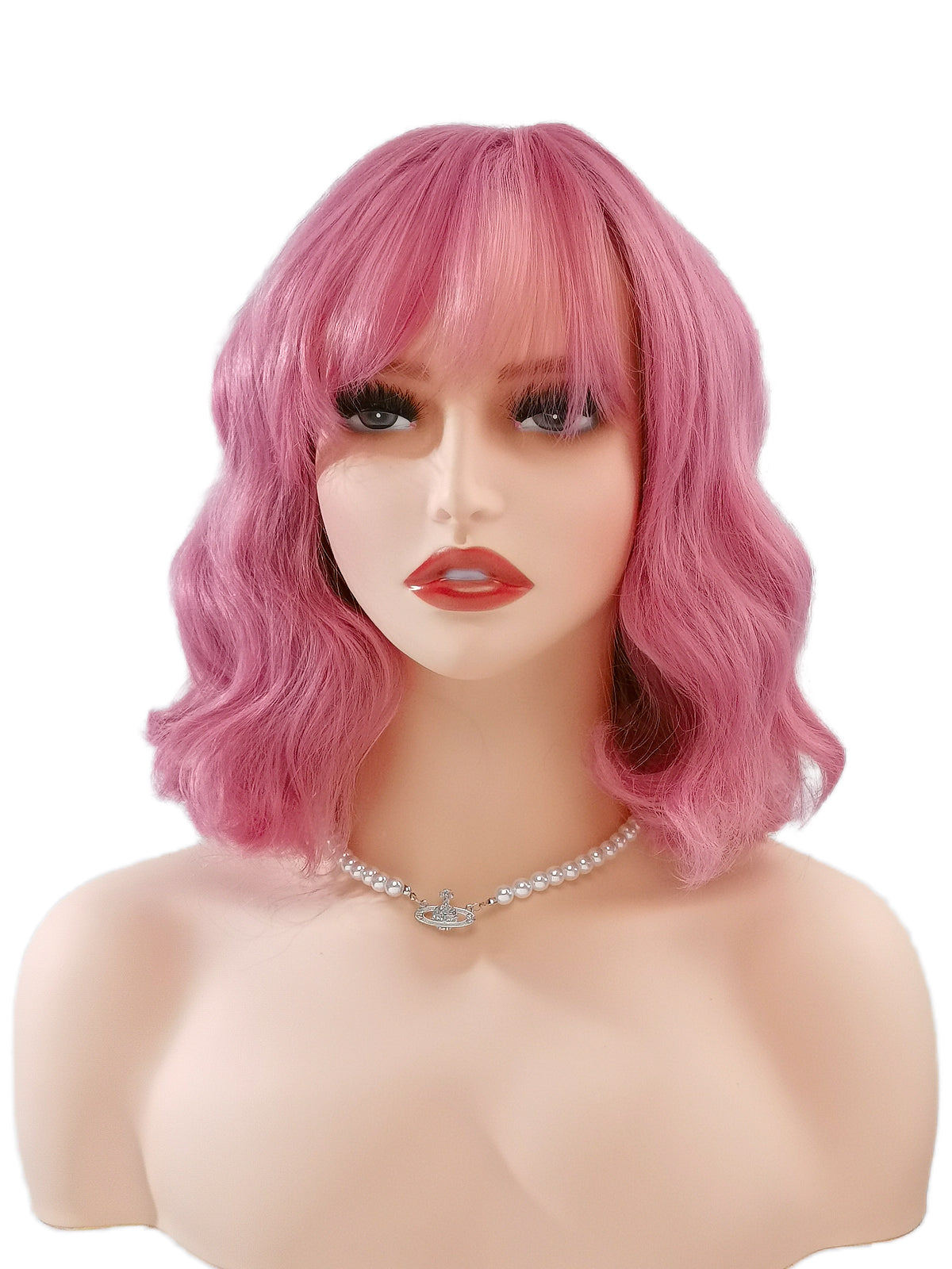 [Petal] Ailsas's Wigs Short Curly Wigs With Bangs Synthetic Wigs 68001