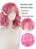 [Petal] Ailsas's Wigs Short Curly Wigs With Bangs Synthetic Wigs 68001