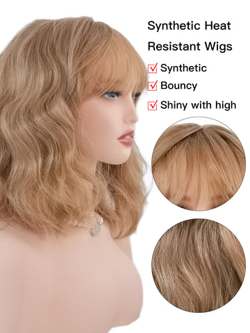 Caramel | Natural Brown Curly Synthetic Wig for Every Look - Ailsa's Wigs