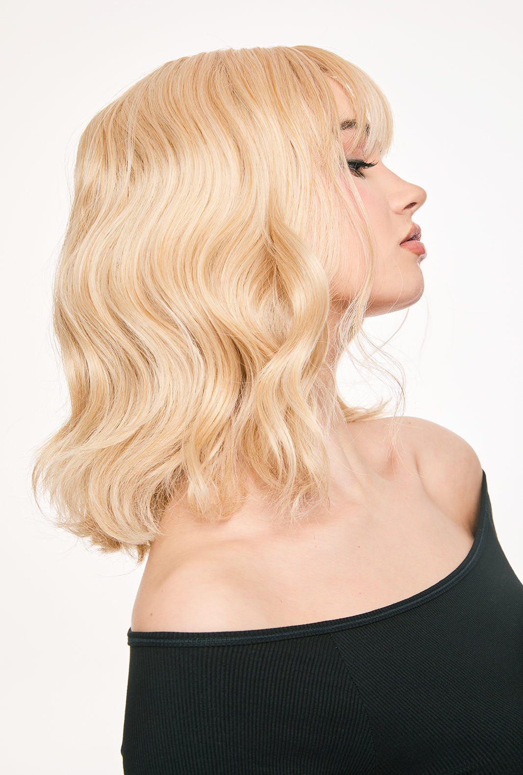 Gleam | Stylish Blonde Bob Synthetic Wig with Bangs - Ailsa's Wigs