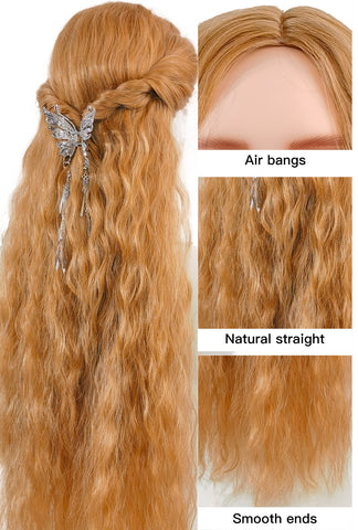 Luna | Light Brown 29inch Long Thick Synthetic Wig | Natural, Full Volume - Ailsa's Wigs