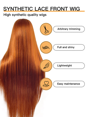 Abigail | Ginger Wig | 32-Inch Extra Long Straight - Ailsa's Wigs