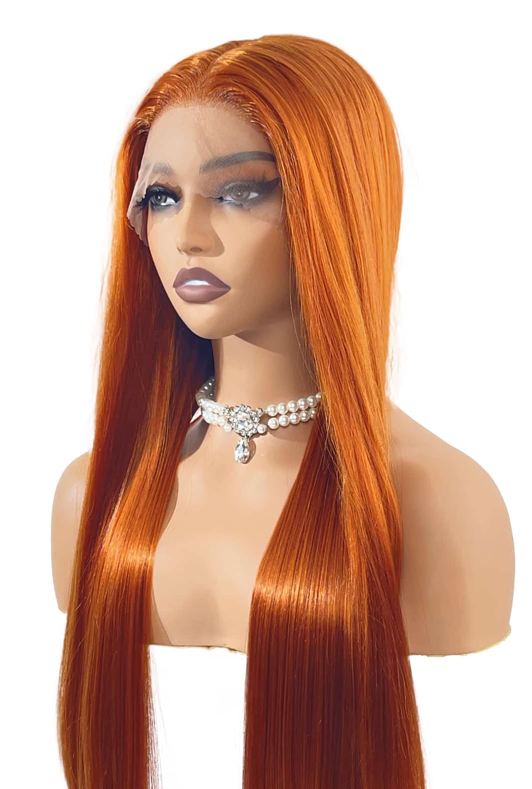 Lucy | Highlighted Honey Blonde Wig | 32-Inch Straight - Ailsa's Wigs