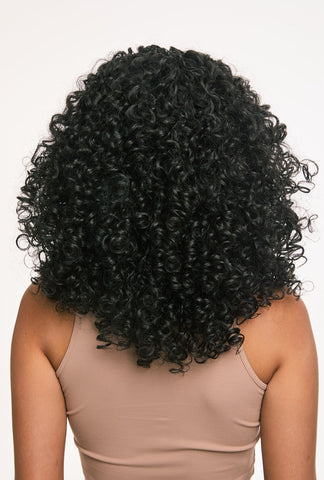 Zoey | Classic Afro Wig in Natural Black | Short T Part Lace Front Design - Ailsa's Wigs