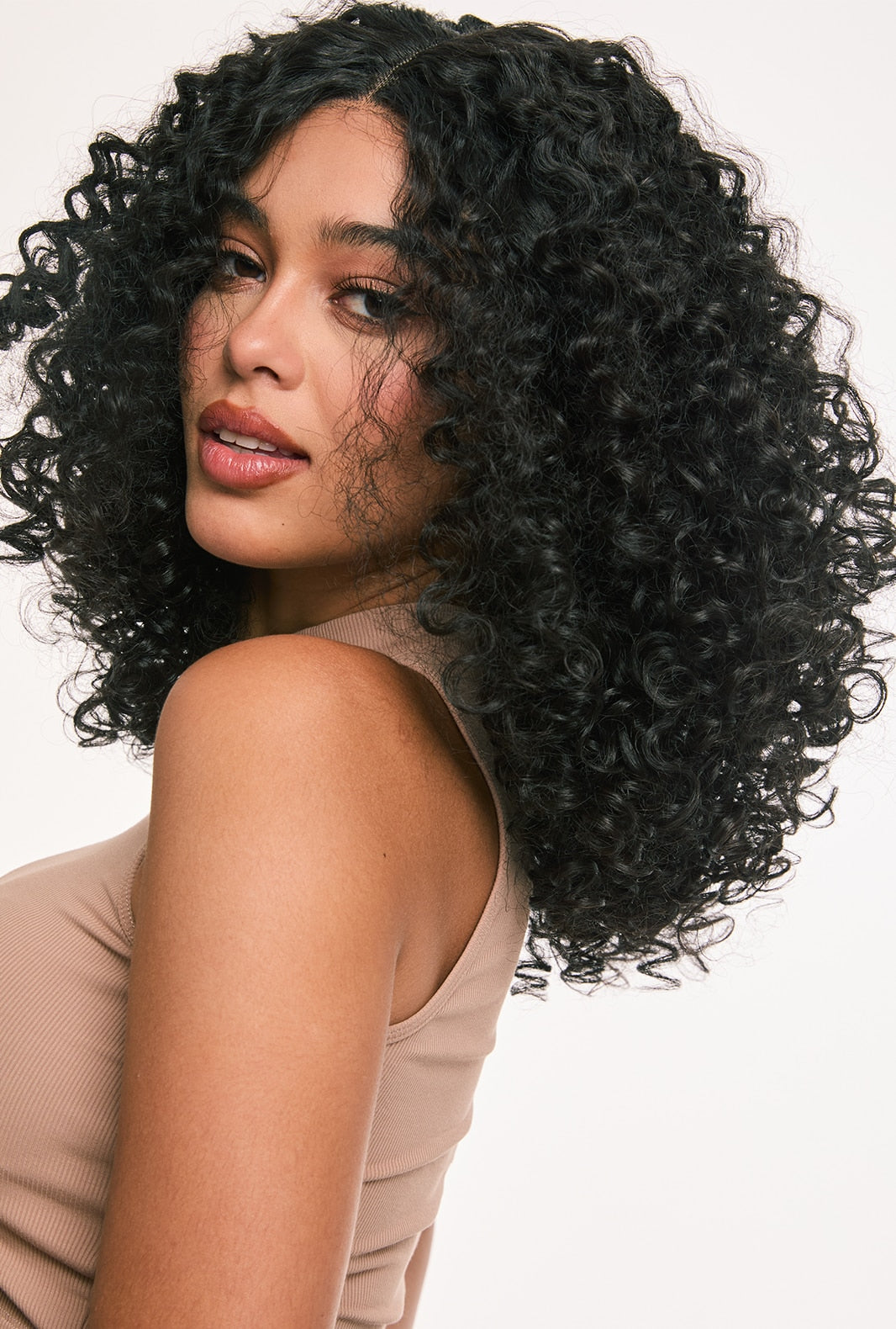 Zoey | Classic Afro Wig in Natural Black | Short T Part Lace Front Design - Ailsa's Wigs