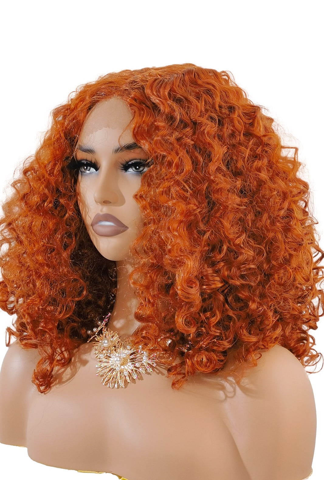 Jessica | Highlighted Afro Wig TT4/27 |  T Part Lace Front - Ailsa's Wigs