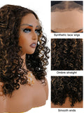 [Jessica] Ailsa's Wigs Highlight Kinky Curly Wigs Brown Afro Kinky Synthetic Wigs 78032