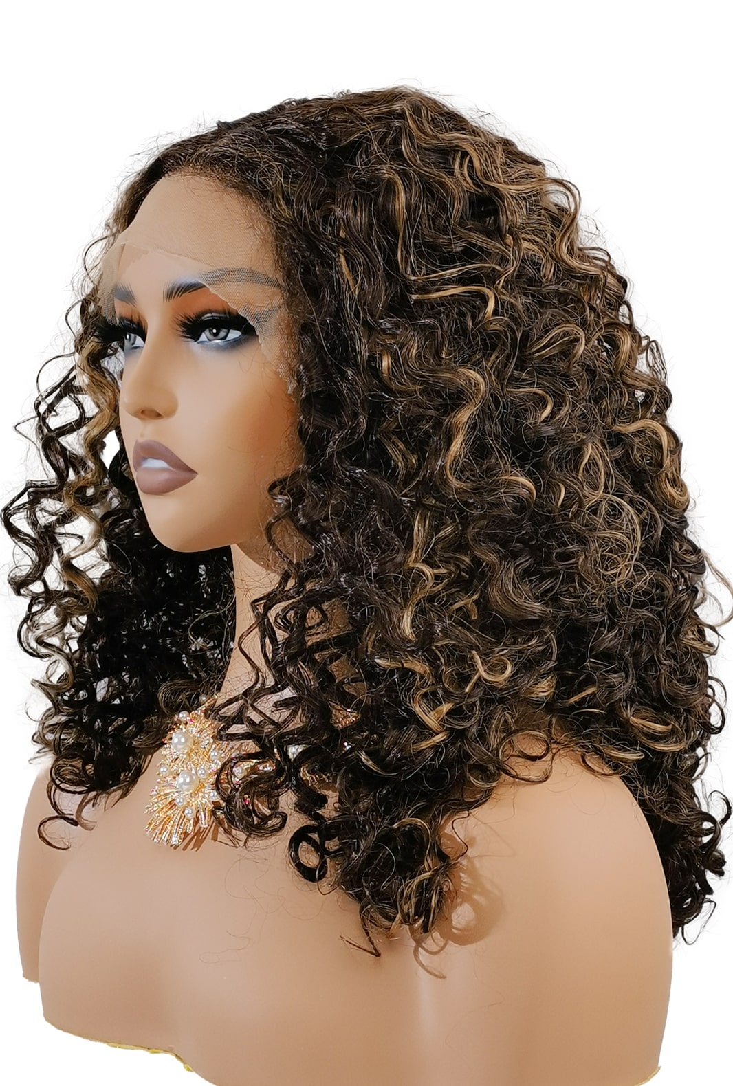 Joanna | Stylish Ginger Afro Wig | T Part Lace Front - Ailsa's Wigs