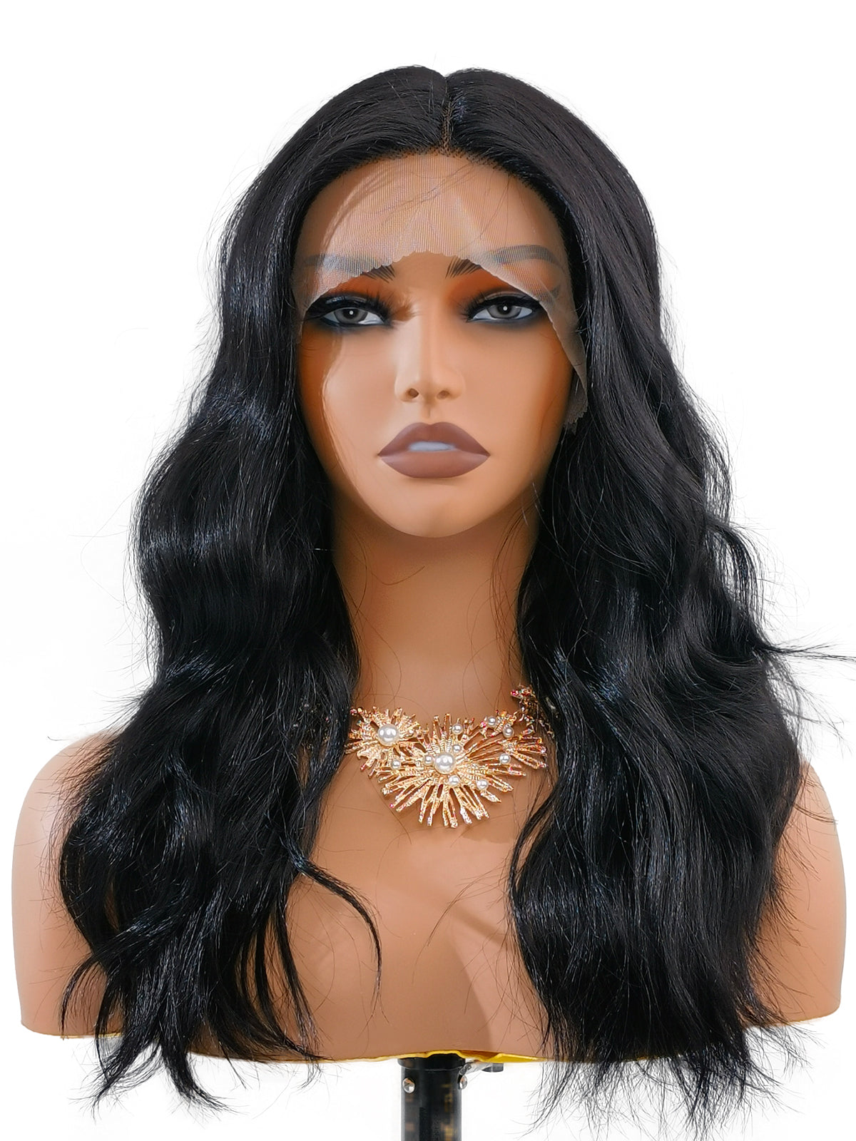 [Maya] Ailsas's Wigs T Part Lace Front Wigs Body Wave Snythetic Wig with Baby Hair 780034