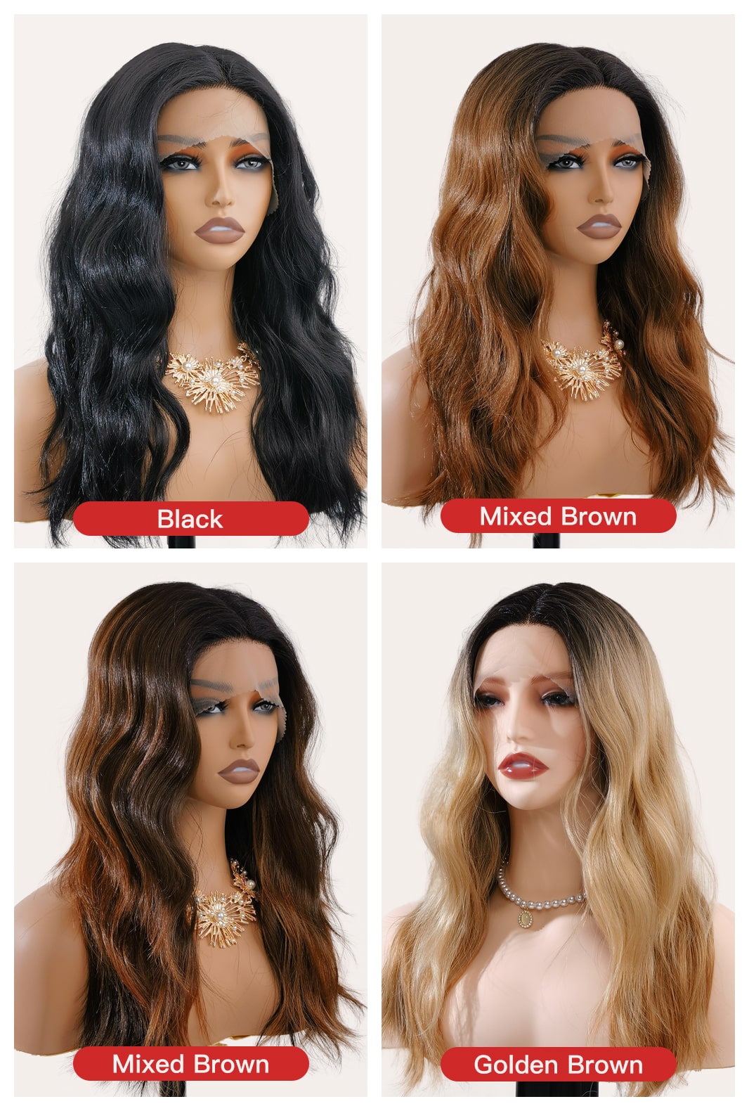 Maya | Natural Black Curly Wig | Realistic Hair Lace Front Wig - Ailsa's Wigs