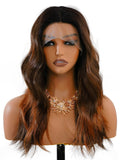 [Grace] Ailsas's Wigs Highlight Lace Front Wigs Brown Synthetic Wigs Natural Look 78036