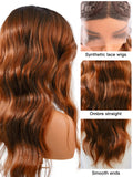 [Camila]Ailsas's Wigs Ombre 1B/4 T Part Lace Front Body Wave Synthetic Wigs 78042