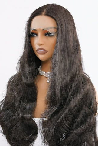 Arya | Platinum Blonde Body Wave Wig | Premium Synthetic Wig - Ailsa's Wigs