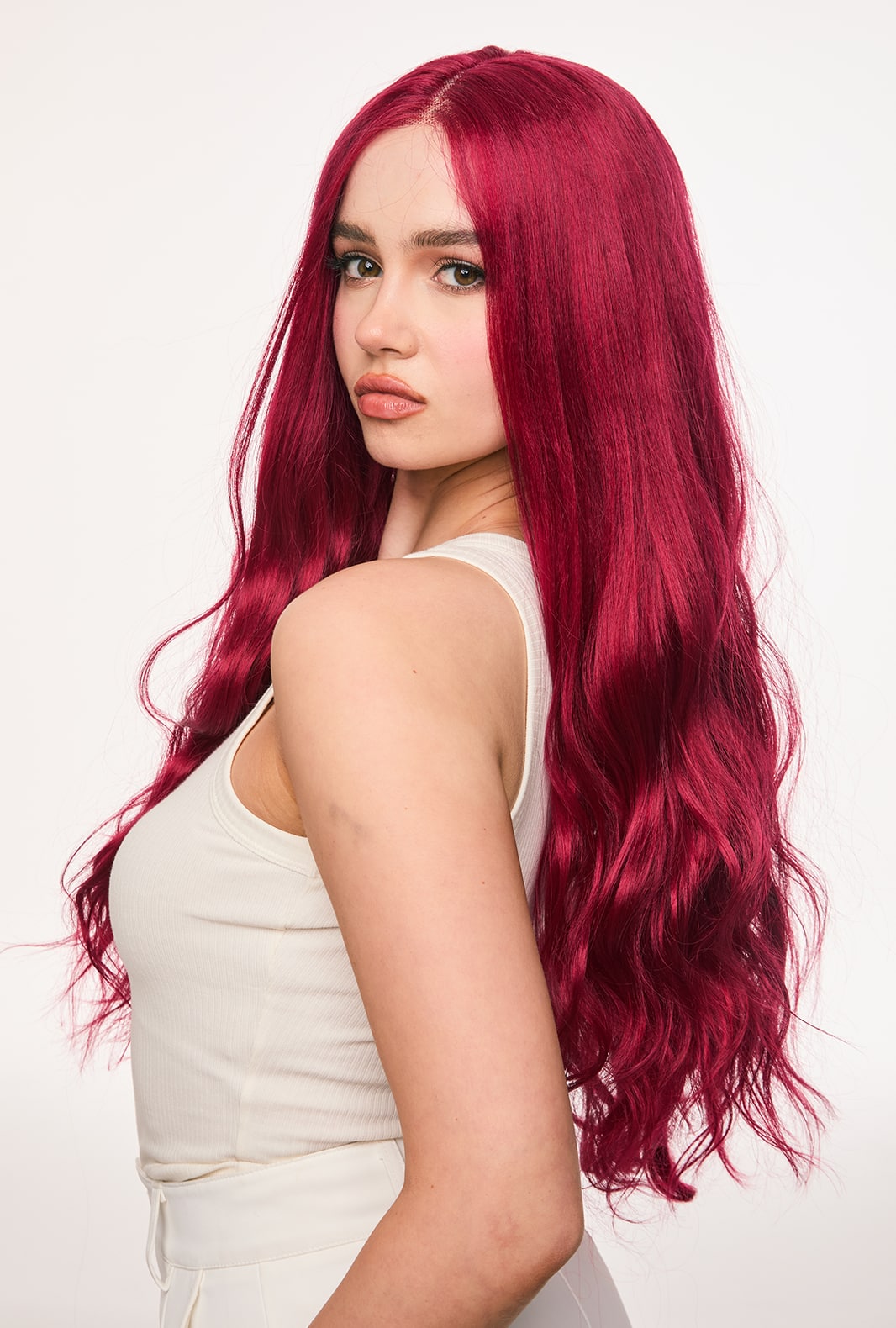 Scarlett | Wine Red Body Wave Wig | Party Wig | 26-Inch Hair - Ailsa's Wigs