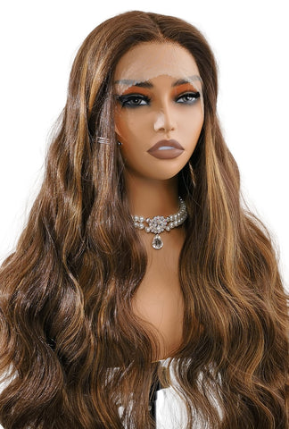 Riley | Natural Black Body Wave Wig | 26-Inch Long Hair - Ailsa's Wigs