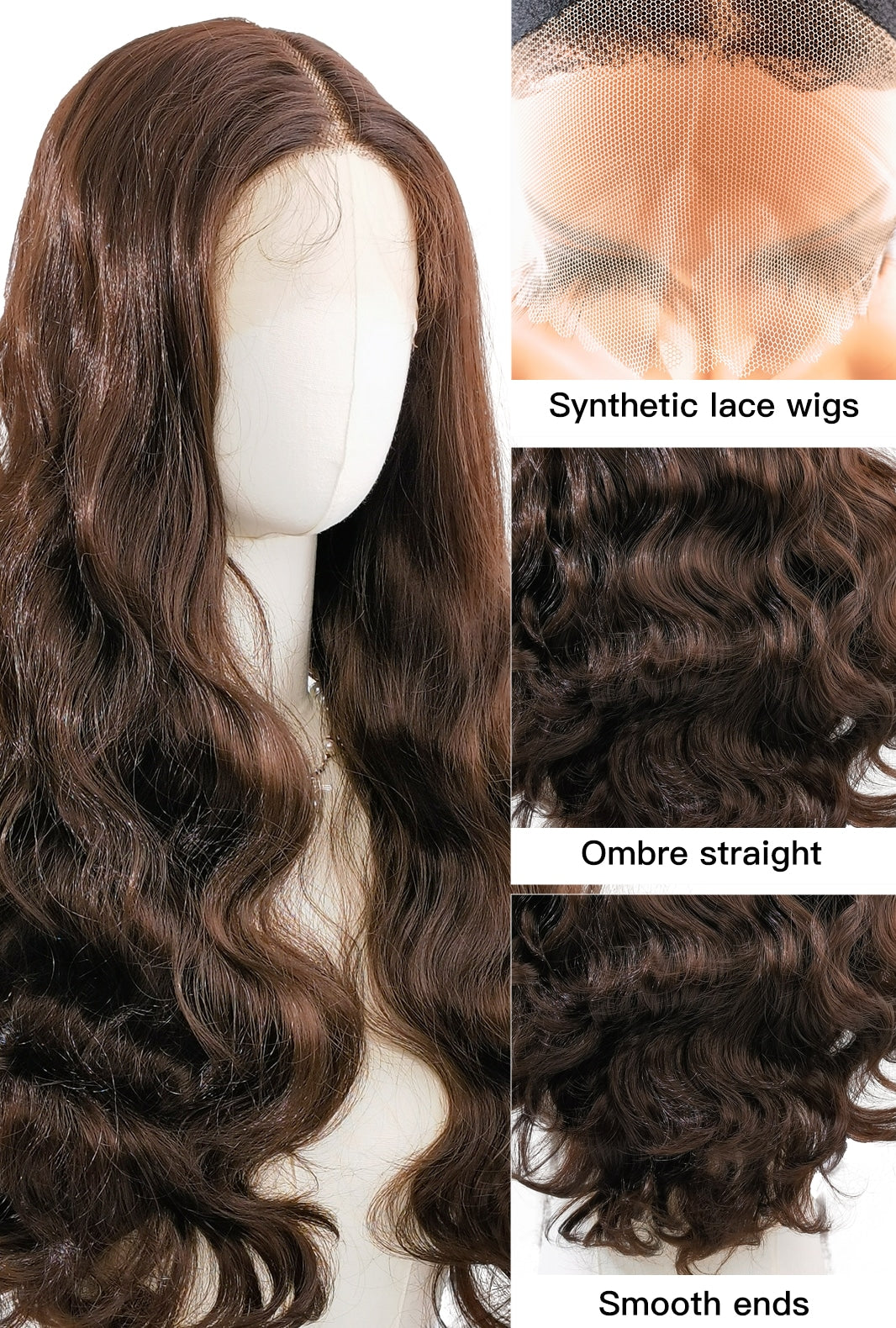 Peyton | Highlighted Black and Brown Wig | T Part Lace Front Wig - Ailsa's Wigs