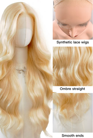 Madeline | Platinum Blonde Body Wave Wig | 28-Inch Long Layered Wig - Ailsa's Wigs