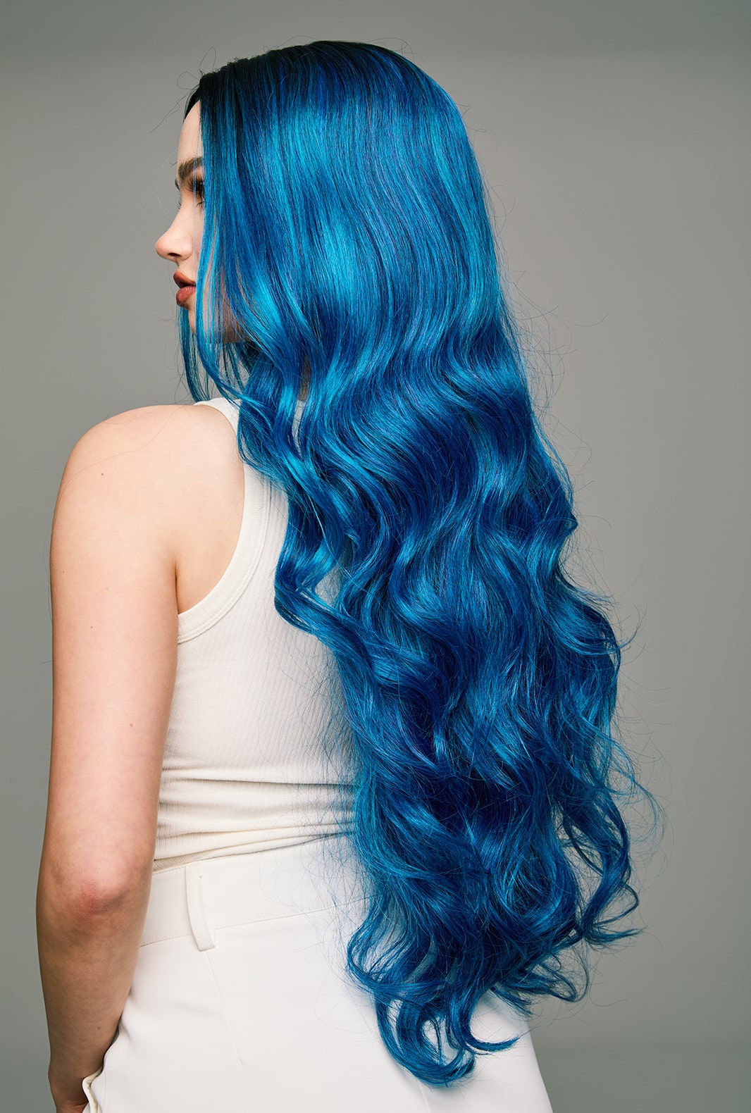 Chloe | Blue Body Wave Wig | 28-Inch Long Layered Party Wig - Ailsa's Wigs