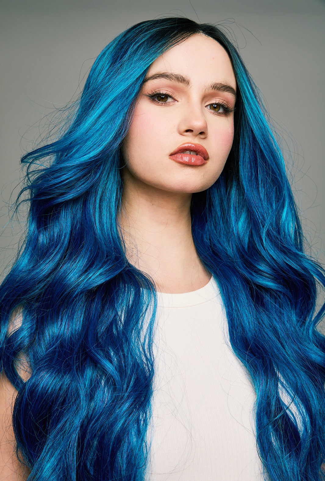 Chloe | Blue Body Wave Wig | 28-Inch Long Layered Party Wig - Ailsa's Wigs