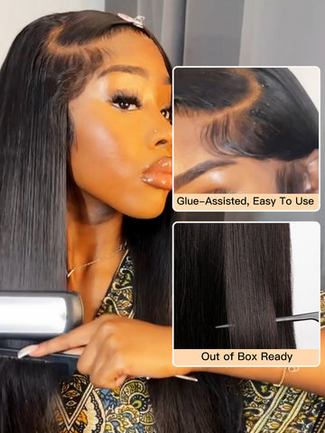 Long Straight Virgin Human Hair Wig - Natural Black | Lewis and Ailsa