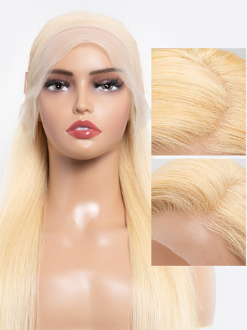 613 Blond Long Straight Wig - 100% Human Hair HD Lace | Lewis and Ailsa